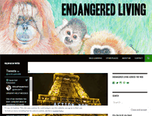 Tablet Screenshot of endangeredliving.com